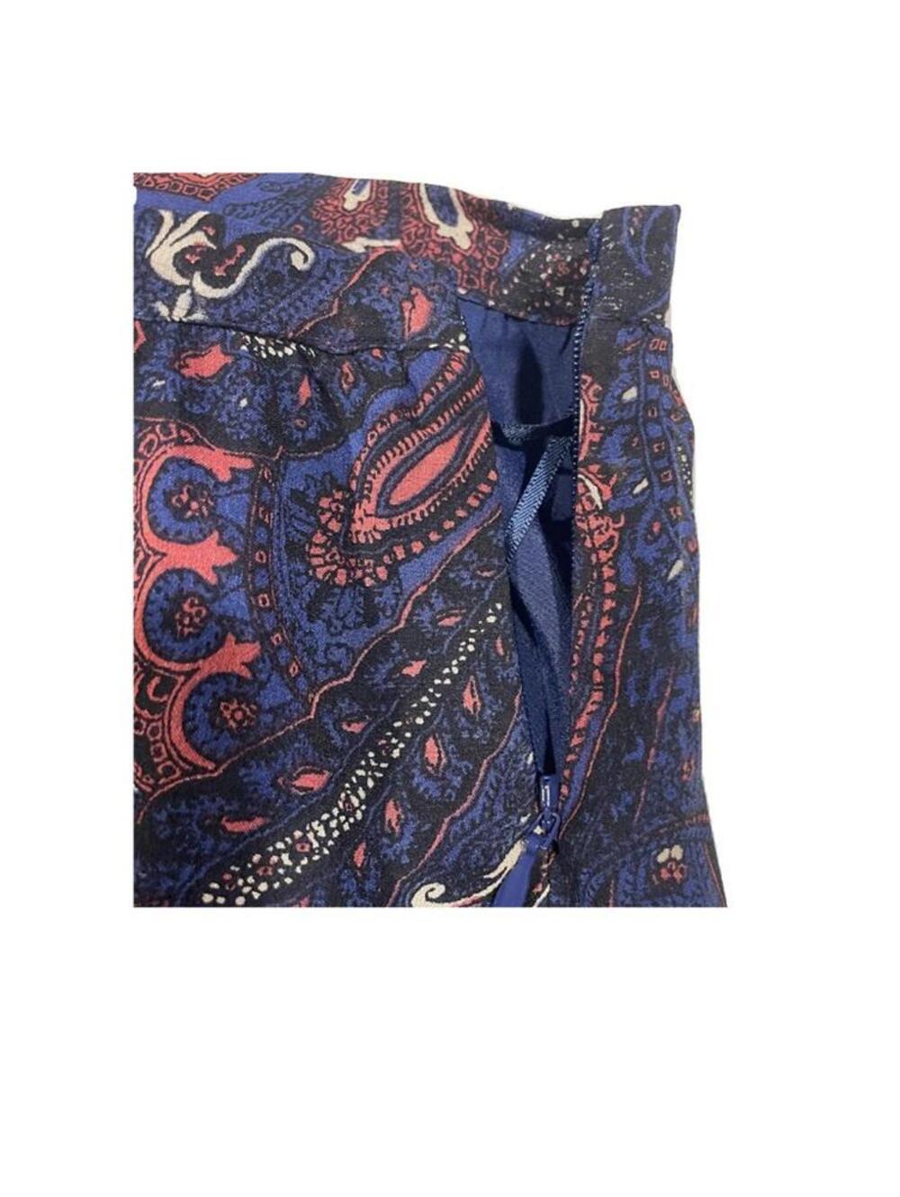 JOIE | SZ XS | Silk Paisley Maxi Skirt Ruffle Hem Side Slit Boho Romantic Luxe - Picture 9 of 10